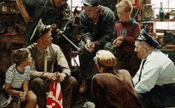 Influence of Americana in Home Life and Vice Versa norman-rockwell-war-stories