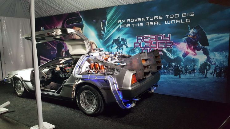 back-to-the-future-delorean-ready-player-one-event-challenge-hollywood
