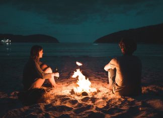 smores-around-a-beach-bonfire-camping-trip